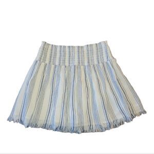 NWOT Aerie Smocked Gauze Frayed Hem Gauze Boho Skirt M